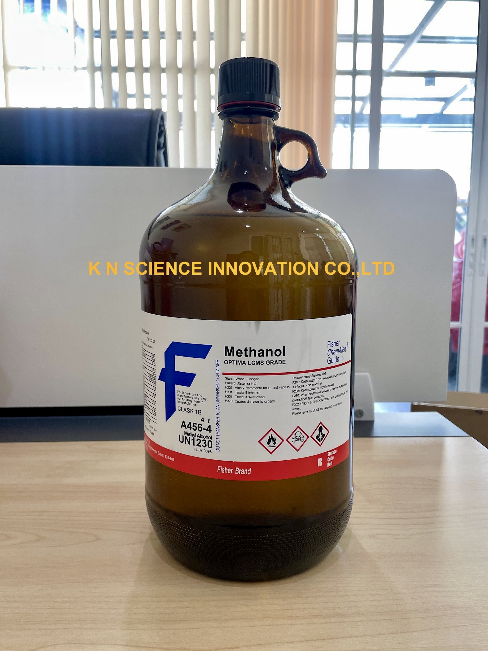 Methanol, Optima® LC/MS grade, 4 L, Fisher Chemical™ A456-4_K