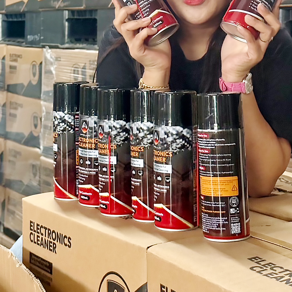 Apollo Electonic Cleaner APL-SY02 สเปรย์ทำความสะอาด แผงวงจร เอนกประสงค์ อิเล็กทรอนิกส์ กล้องวงจรปิด รถยนต์ แผงไฟฟ้า 450ml