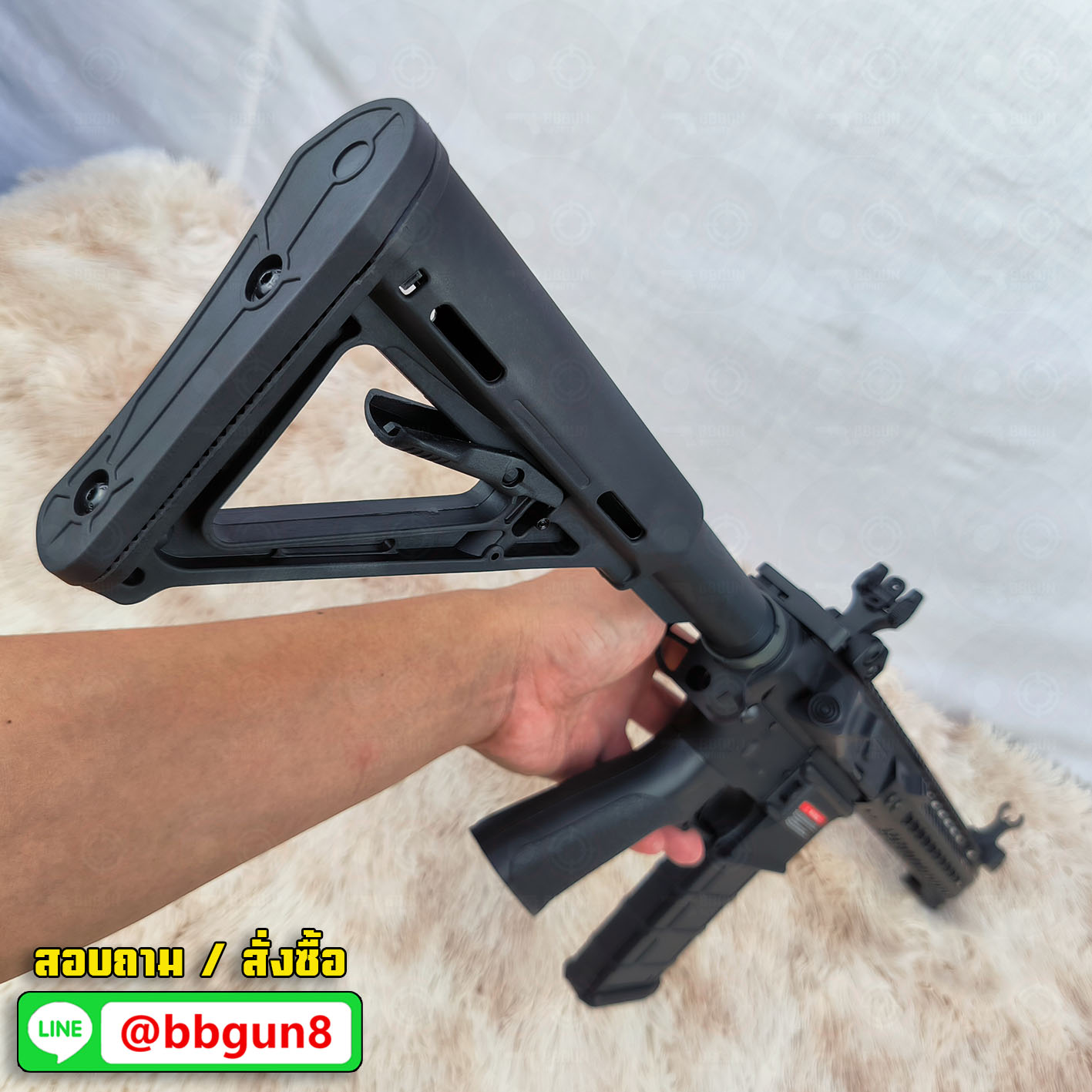 บีบีกันไฟฟ้า E&C 821 S2 : M4 MOTS 12" Keymod (Wire Cutter) บอดี้โลหะ JR.Custom Gen 2 BB GUN