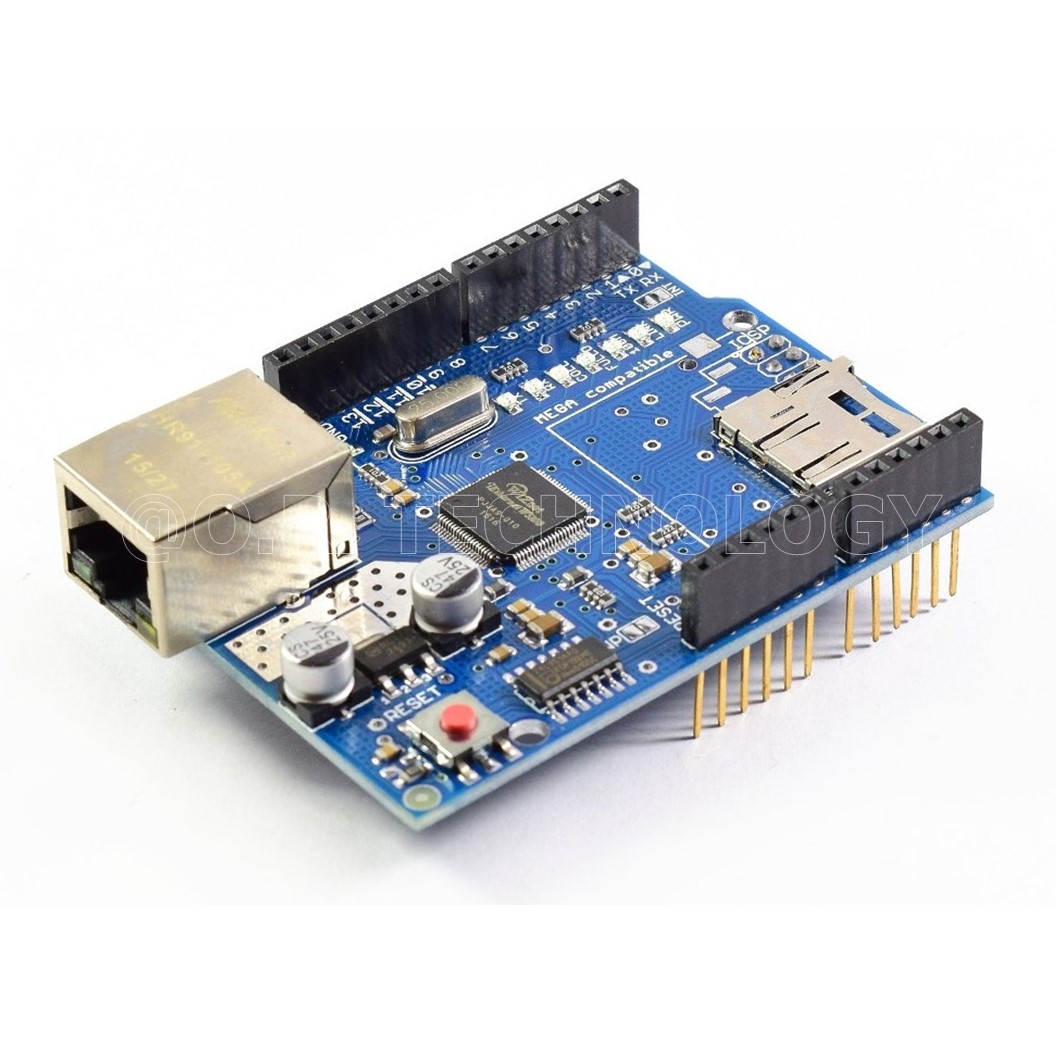 (1ชิ้น) AA009 Ethernet Shield W5100 บอร์ดต่ออินเตอร์เน็ต บอร์ดต่อสายแลน สำหรับ Arduino UNO R3 ATMega 328 1280 MEGA2560 พร้อมช่อง Micro SD card