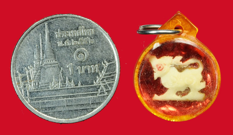 ขายแล้ว *36054 สิงห์แกะ ฉากกระดาษสะท้อนแสง หลวงพ่อทบ วัดชลแดน เพชรบูรณ์ 12