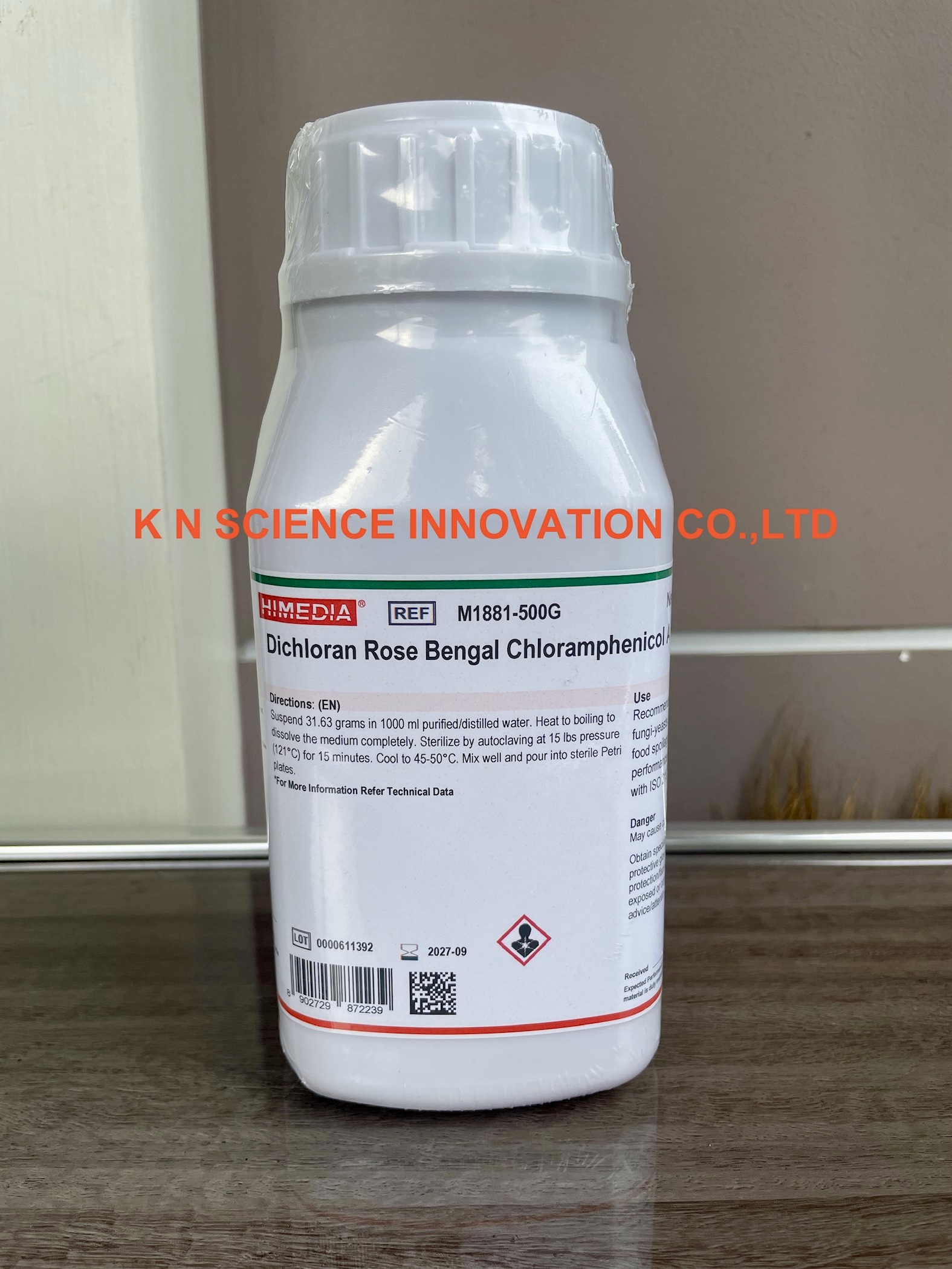 DRBC AGAR (Dichloran Rose Bengal Chloramphenicol Agar) 500 GM ,Himedia M1881