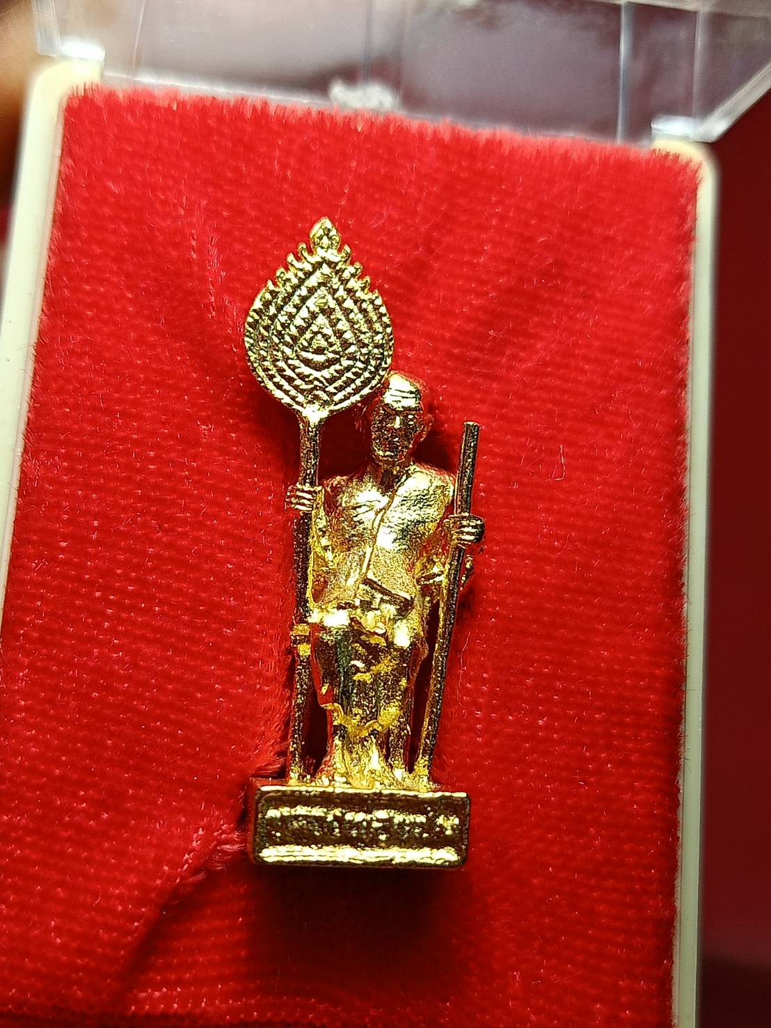 รูปหล่อหลวงพ่อแช่ม วัดฉลอง จ.ภูเก็ต ปี 2535 พร้อมกล่อง (SKU-10461)