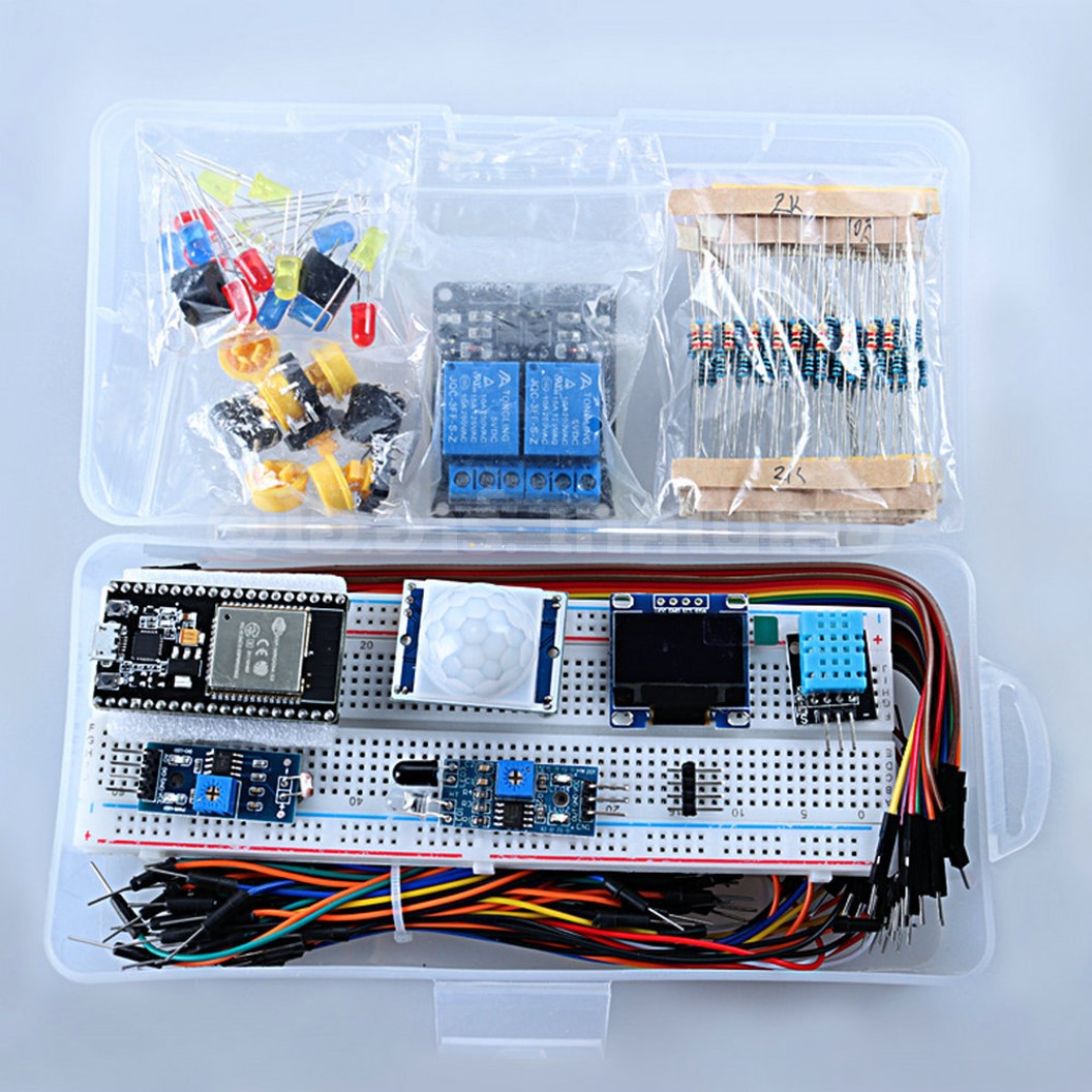 CAE-312 ชุดเริ่มต้นเรียนรู้ ESP32 Basic Starter Kit WiFi IOT Development Board Learning Kit พร้อมคู่มือ