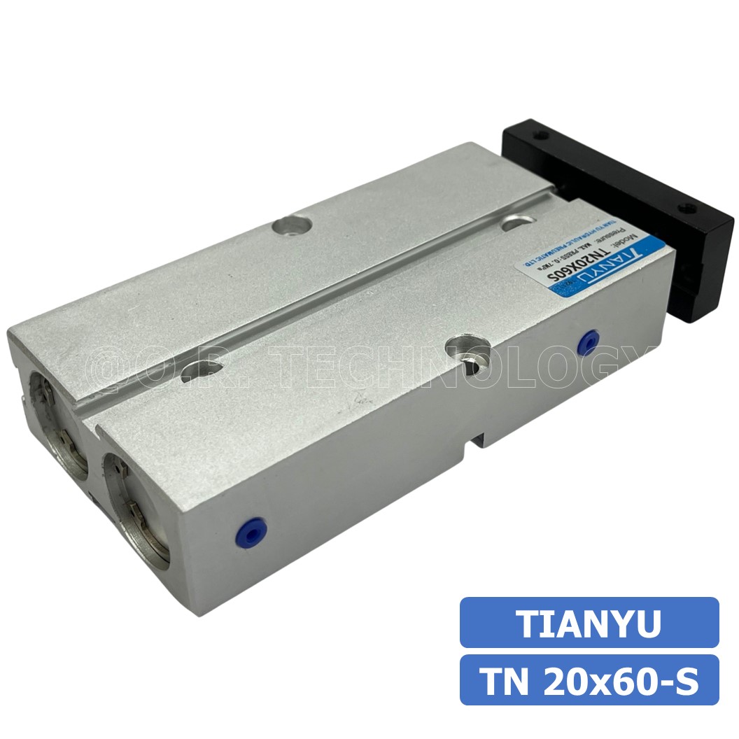 (1ชิ้น) TN 20x60-S กระบอกลม แบบแกนคู่ กระบอกลมคอมแพ็ค 2 แกน Twin-Rod Cylinder compact Double-shaft Air Pneumatic