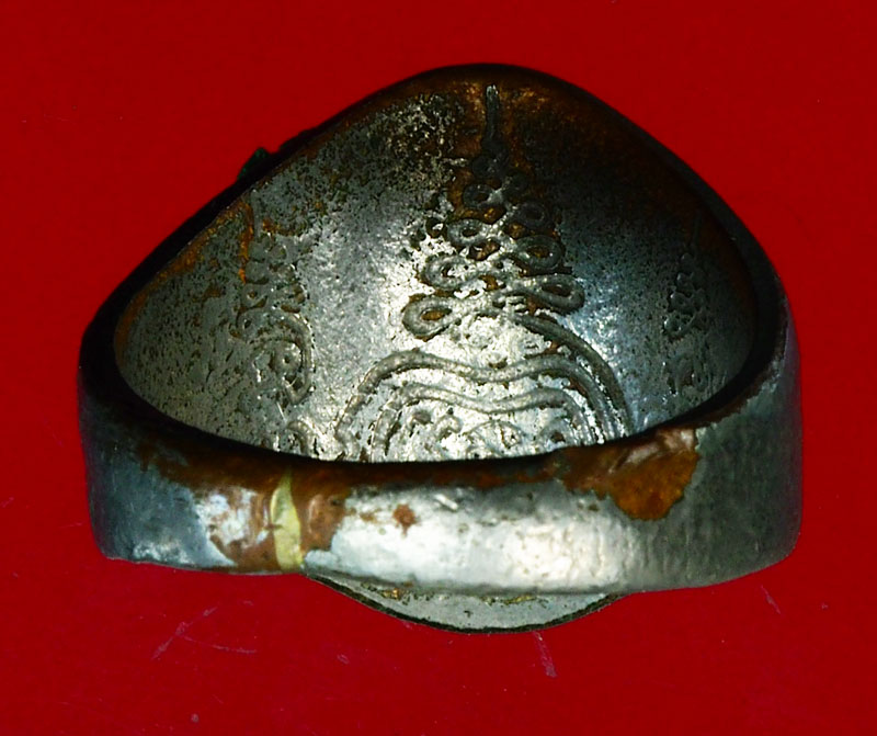 *28277 แหวนลงยาหลวงพ่อชื่น วัดมาบข่า ลงยาชุบนิเกิล 67