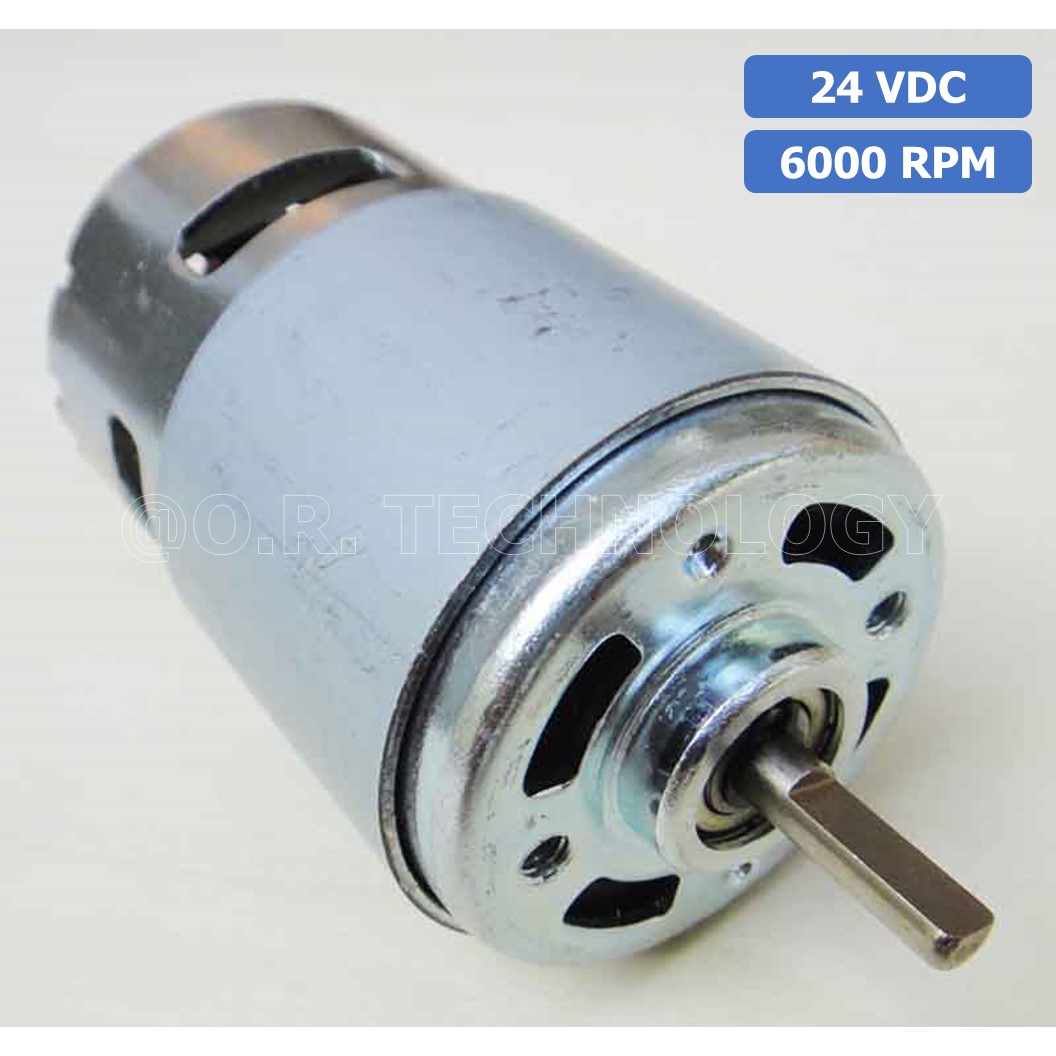 (1ชิ้น) JB185 มอเตอร์ 775 24VDC 6000RPM มอเตอร์ความเร็วสูง มอเตอร์สว่าน แกนขนาด 5mm DC Motor 775 D Shaft