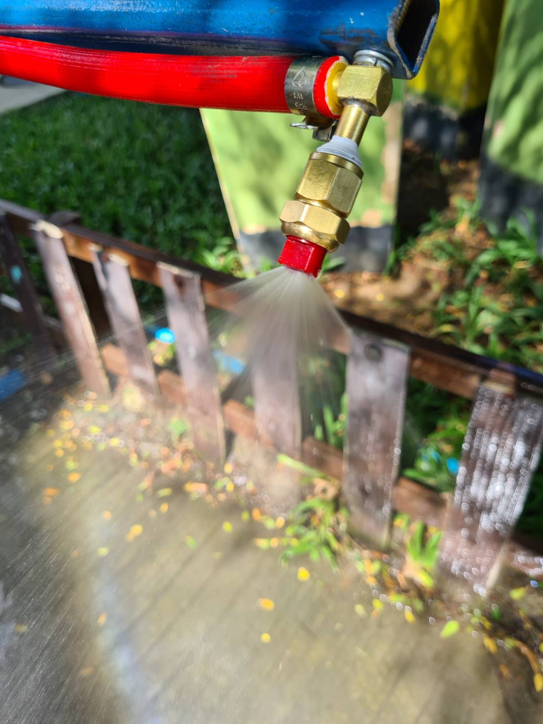 ชุดหัวฉีดทองเหลือง ผ่ากลาง