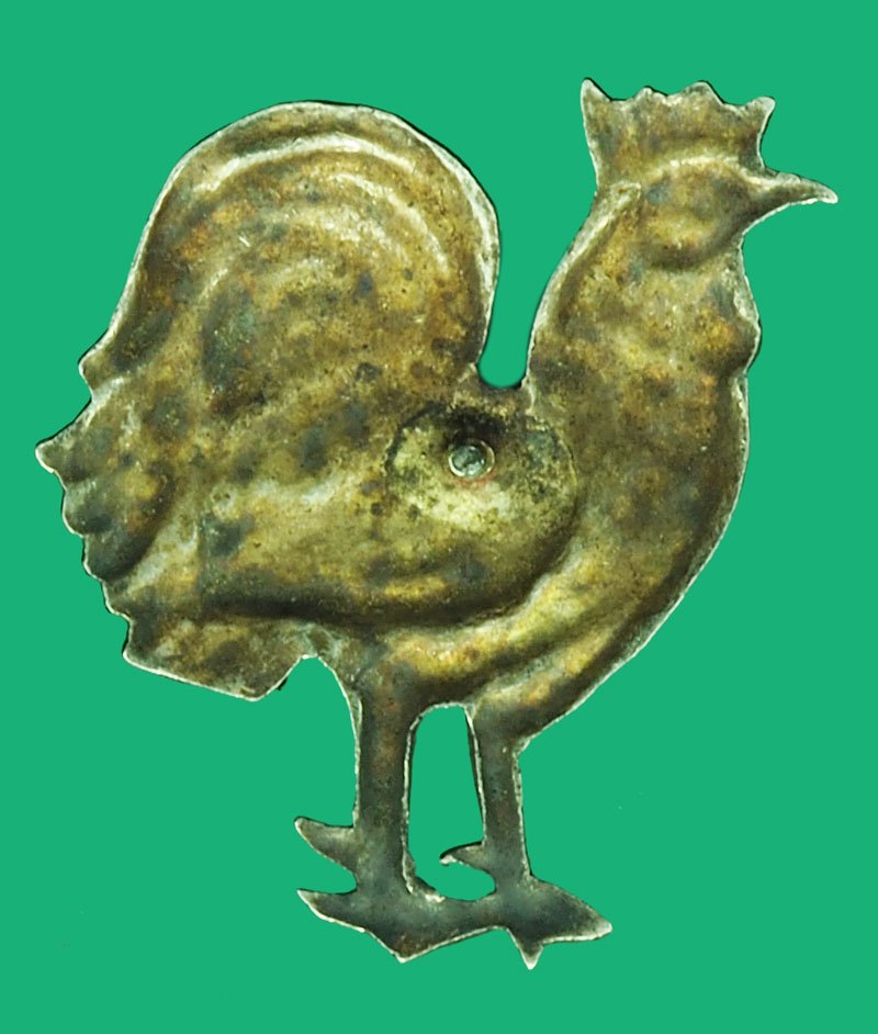 *37456 ไก่ประจำปีเกิด จอมพล ป พิบูลสงคราม ยุคก่อนปี พ.ศ. 2500 เนื้อเงิน 16