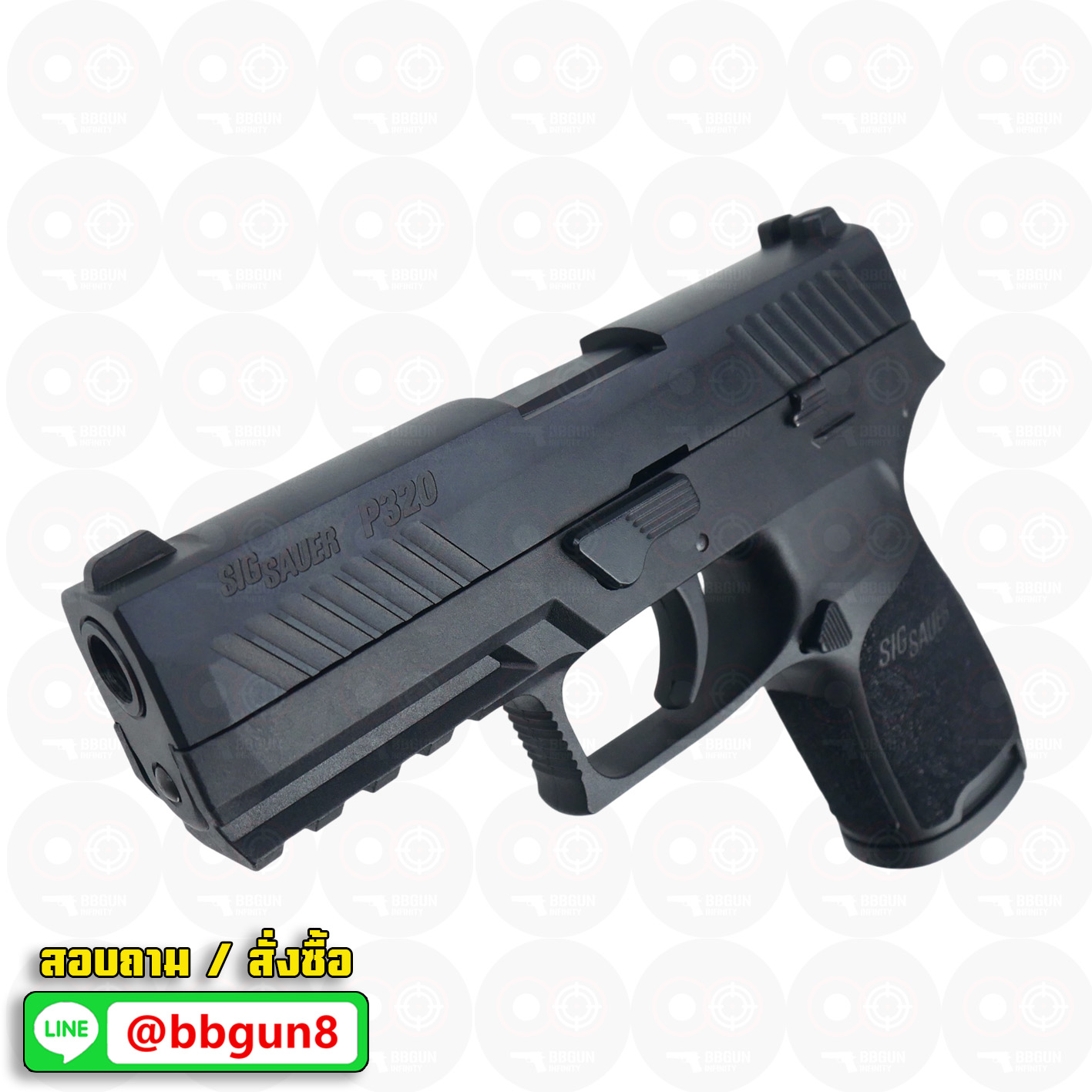 ปืนแบลงค์กัน Ceonic SIG SAUER P320 Compact 9mm. P.A.K blank gun (แถมกล่องใส่ปืน แม็กาซีน 2 อัน แส้ น้ำยาทำความสะอาด)