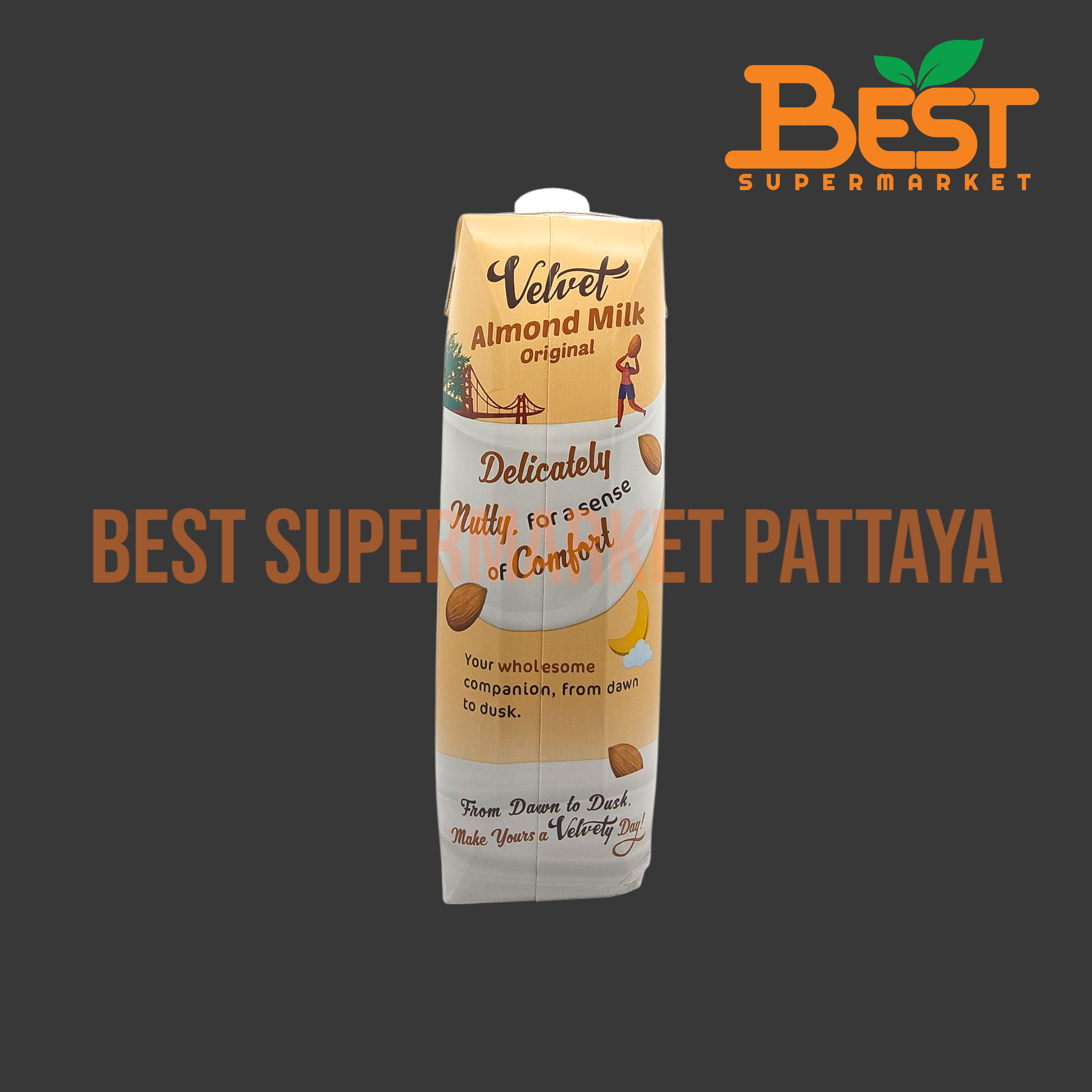 ยูเอฟซี เวลเวท เครื่องดื่มน้ำนมอัลมอนด์ รสดั้งเดิม 1000 มล.Original Almond Milk Drink. 1000 ml.UFC VELVET BRAND