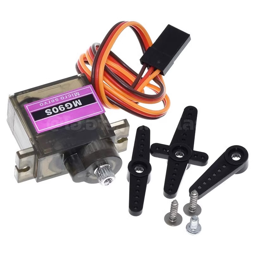 เซอร์โวมอเตอร์ SG90MG90 MG90S 180องศา/360องศา เฟืองพลาสติก/เฟืองโลหะ MG90 SG90 9g Micro servo 180degree/360degree ไมโครเซอร์โว ฐานรองเซอร์โว