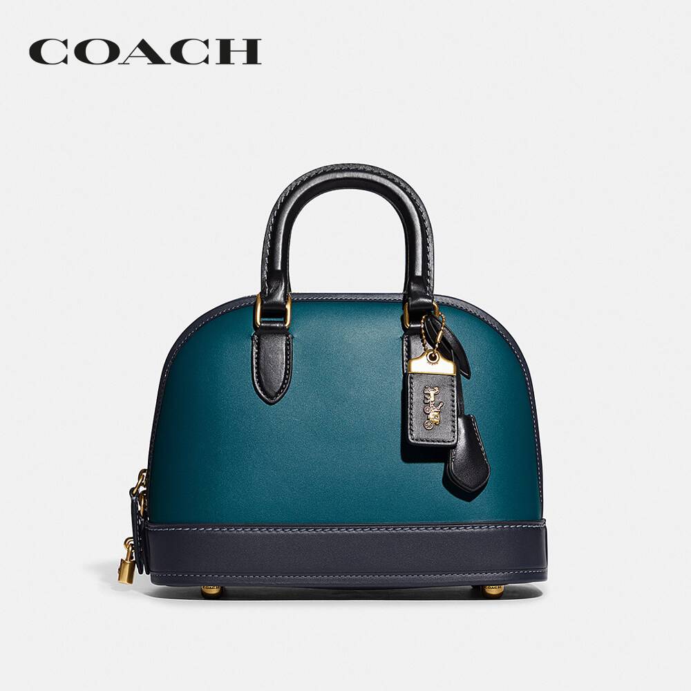 COACH กระเป๋าถือผู้หญิงรุ่น Revel Bag In Colorblock CC412 B4UPE