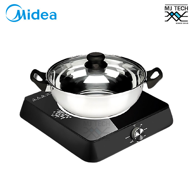 MIDEA เตาแม่เหล็กไฟฟ้า พร้อมหม้อสแตนเลส กำลังไฟ 1600W รุ่น MI-NM1600