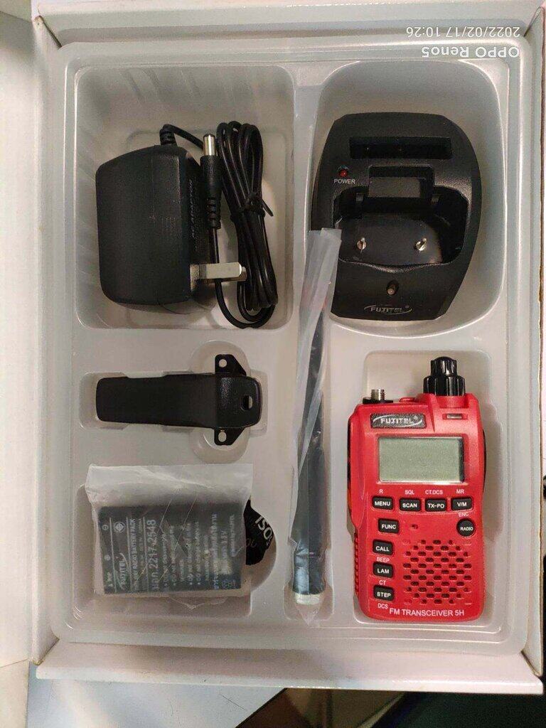 FUJITEL WALKIE TALKIE วิทยุสื่อสารพกพา สำหรับธุรกิจ ความถี่สำหรับประชาชนทั่วไป ทูเวย์เรดิโอ รุ่น FB-5H