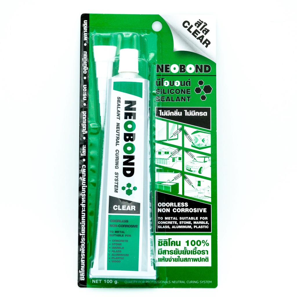 ซิลิโคนติดตู้ปลาสีใส NEO-BOND(ราคารวมแวท) ขายส่ง ของแท้100% นีโอบอนด์ อุดรอยรั่ว กันซึม ติดกระจก {รหัสสินค้า2002129501}