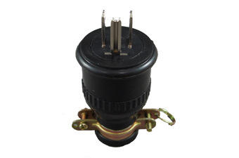 LK7004 (ME2538) Grounding Rubber Plug 15 Amp, 125 Volt "LKEW