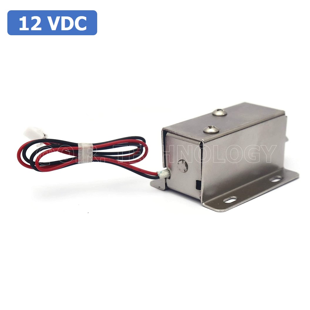 GD004 กลอนไฟฟ้า กลอนแม่เหล็กไฟฟ้า กลอนประตูไฟฟ้า LY-03 DC12V 0.3A 3.6W Electromagnetic Lock โซลินอยด์ล็อค Solenoid lock