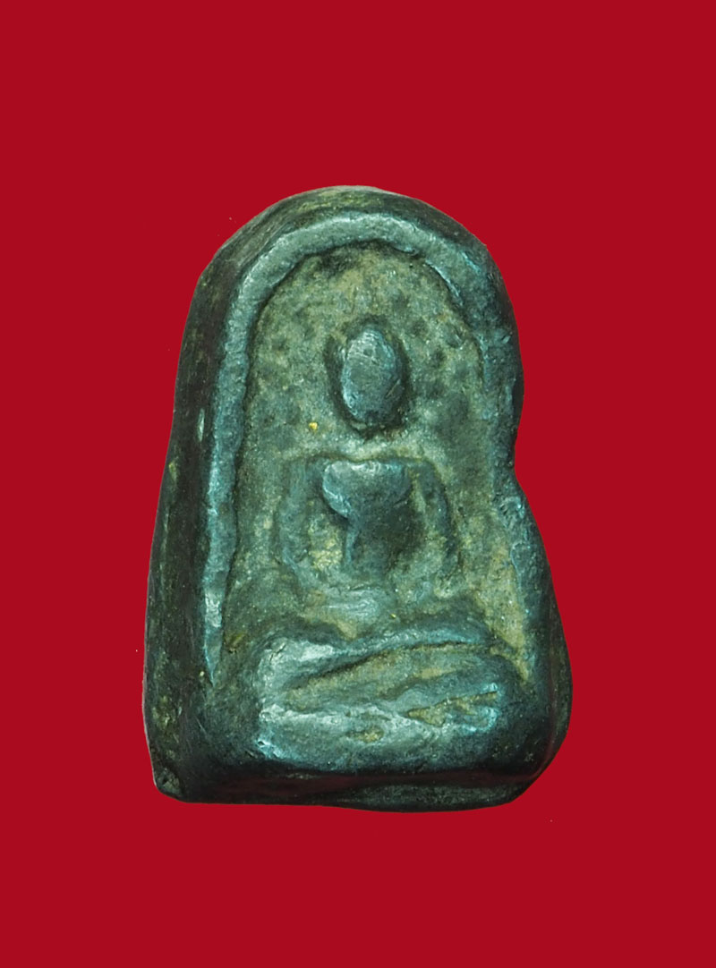 *30869 พระซุ้มกอ กรุวัดทองแท่ง เนื้อตะกั่วสนิมแดง จ.ลพบุรี