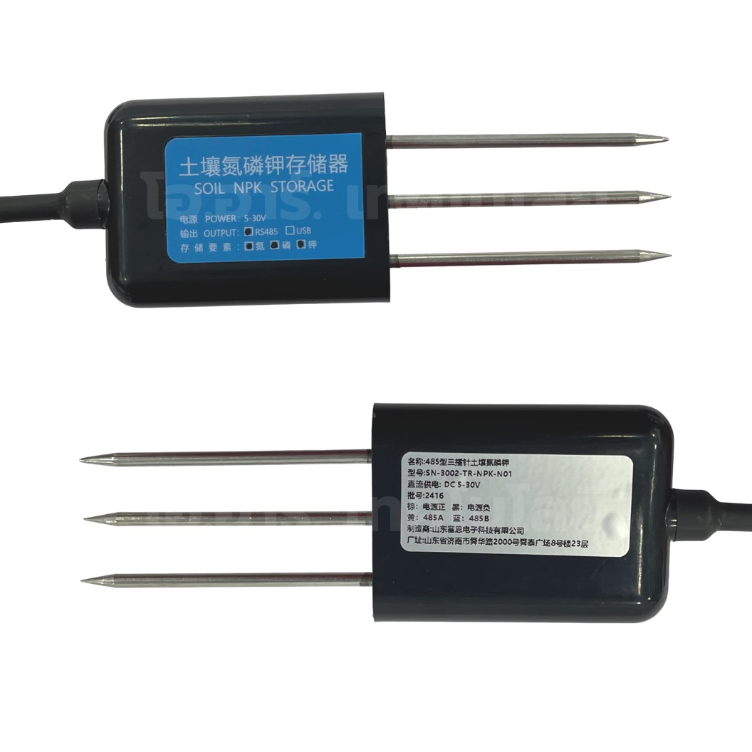 AF333 เซนเซอร์วัดค่าแร่ธาตุในดิน 3ขา RS485 Output 3 Pin Probes Soil NPK Sensor with cable 2m เซนเซอร์วัดสารอาหารในดิน