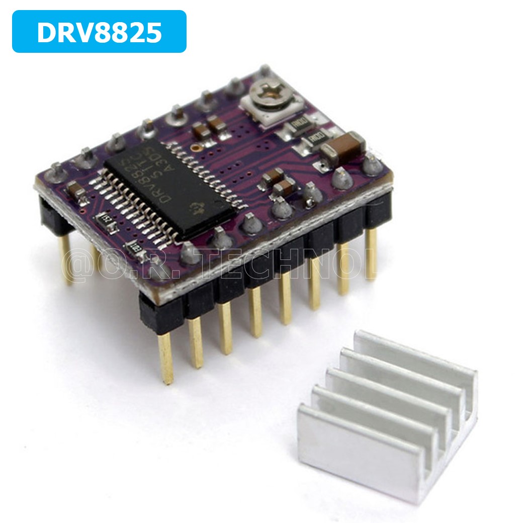 (1ชิ้น) 3A260 DRV8825 ไดร์ฟสเต็ปเปอร์มอเตอร์ DRV8825 Stepper Motor Driver with Heat sink