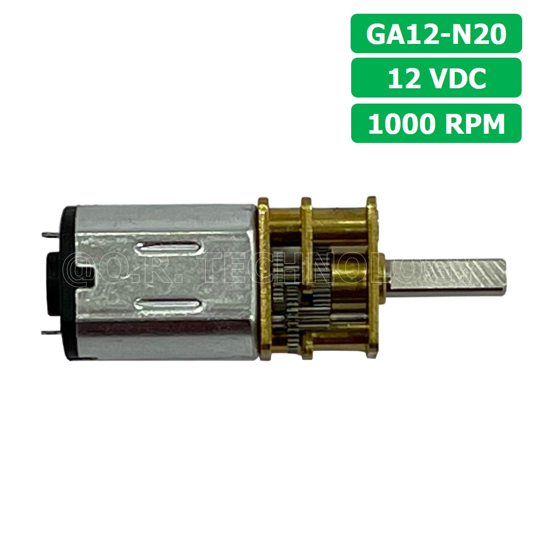 (1ชิ้น) JB291 มอเตอร์ มอเตอร์เกียร์ N20 12VDC 1000RPM Micro Gear Motor DC แกนขนาด 3mm D Shaft มอเตอร์ทดเฟือง GA12-N20 ไมโครมอเตอร์ มอเตอร์ขนาดเล็ก