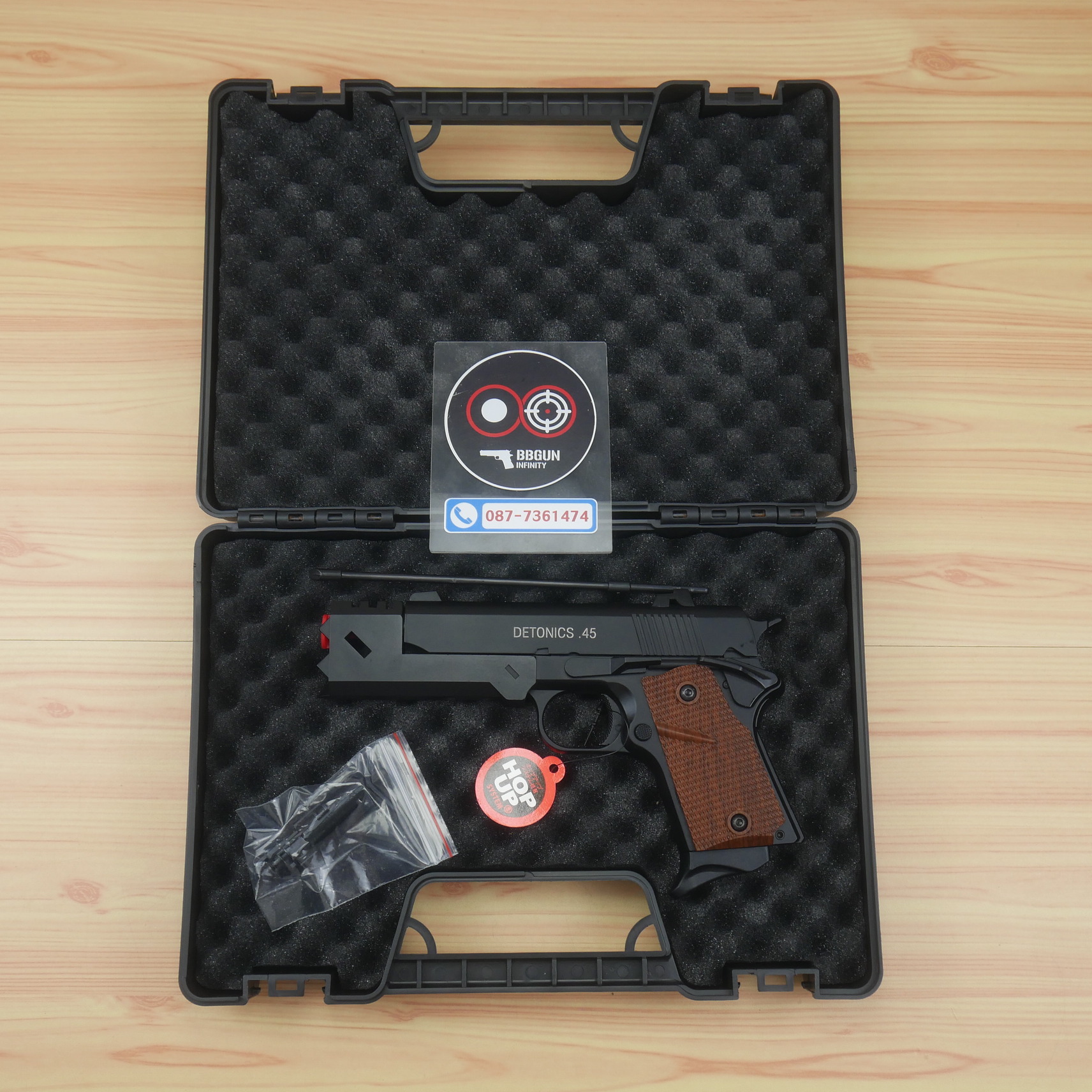 บีบีกันอัดแก๊ส DETONICS .45 Chisato's - Double Bell 797A BB GUN
