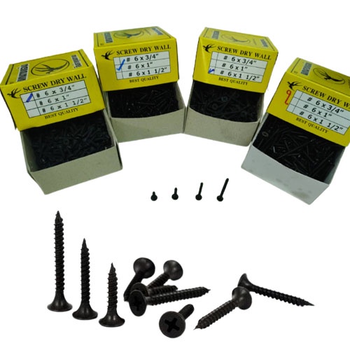 เกลียวปล่อย ยิงฝ้า น็อตสกรู สกรูไม้ สกรู น็อตเกลียวเหล็กปลายสว่าน น็อตเกลียวปล่อย หัวแบน (ราคารวมแวท)