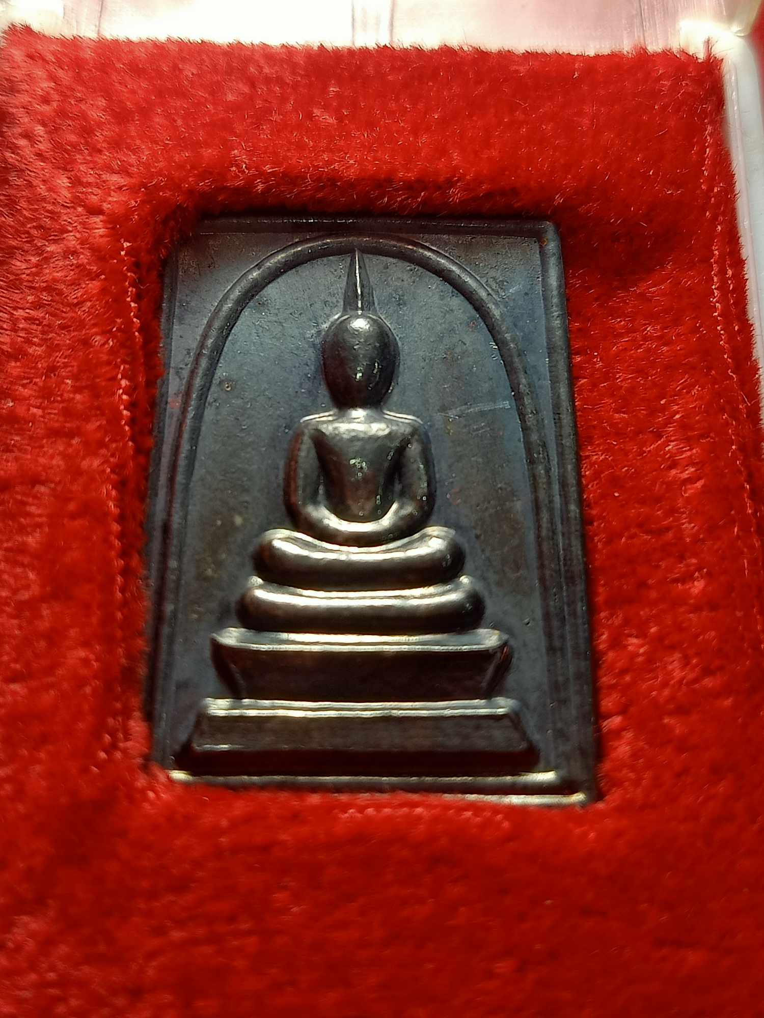 เหรียญสมเด็จบัวทิพย์ เนื้อเงิน พระพุทธวรญาณ วัดกวิศราราม จ.ลพบุรี พร้อมกล่อง (SKU-03817)