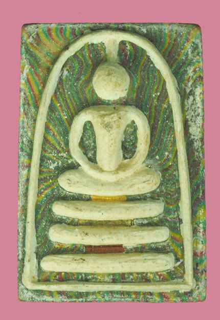 *39662 พระสมเด็จหลวงพ่อแพ วัดพิกุลทอง สิงห์บุรี ฝั่งตะกรุดทองคำ 82