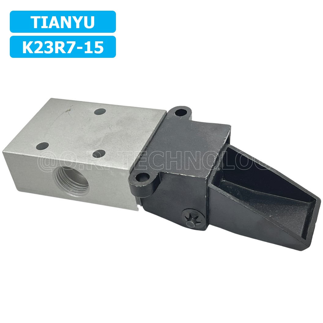(1ชิ้น) K23R7-15 เท้าเหยียบลม วาล์วเท้าเหยียบ สวิทซ์เท้าเหยียบลม Air Foot Switch Valve Pneumatic TIANYU