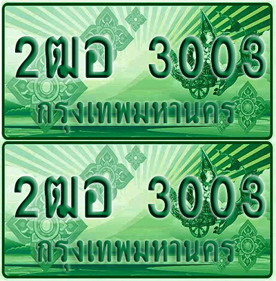 ป้ายประมูล 3003 เลขรถ 2ฒอ 3003 กระบะแคป (1)