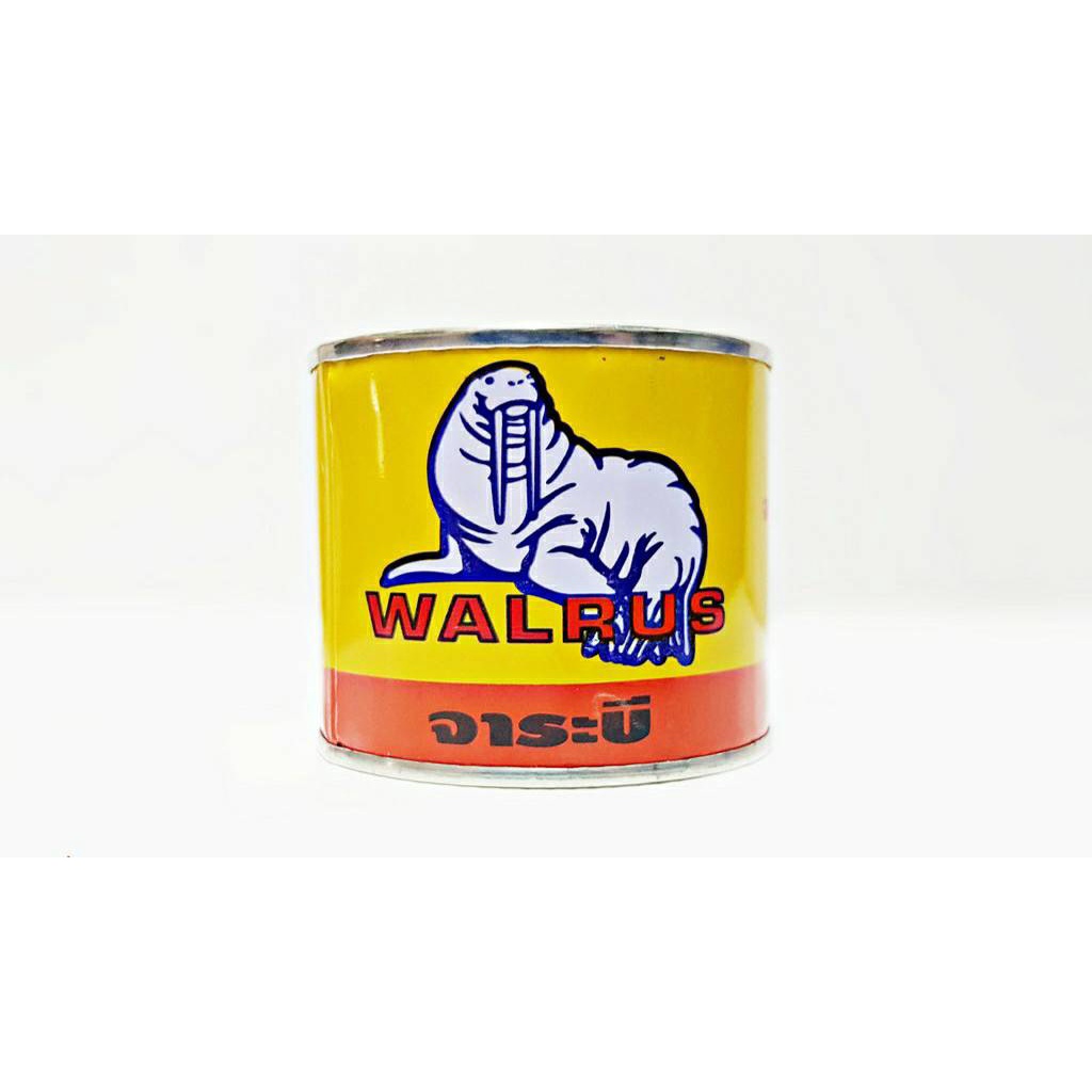 Walrus จารบี เล็ก สีแดง ตราแมวน้ำ เบอร์ 3 ขนาดเล็ก (ราคารวมแวท) จาระบี จารบีลูกปืน (บรรจุ 1 โหล)