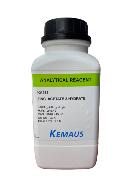 KA581 Zinc Acetate 2-hydrate, AR 500 G , Kemaus
