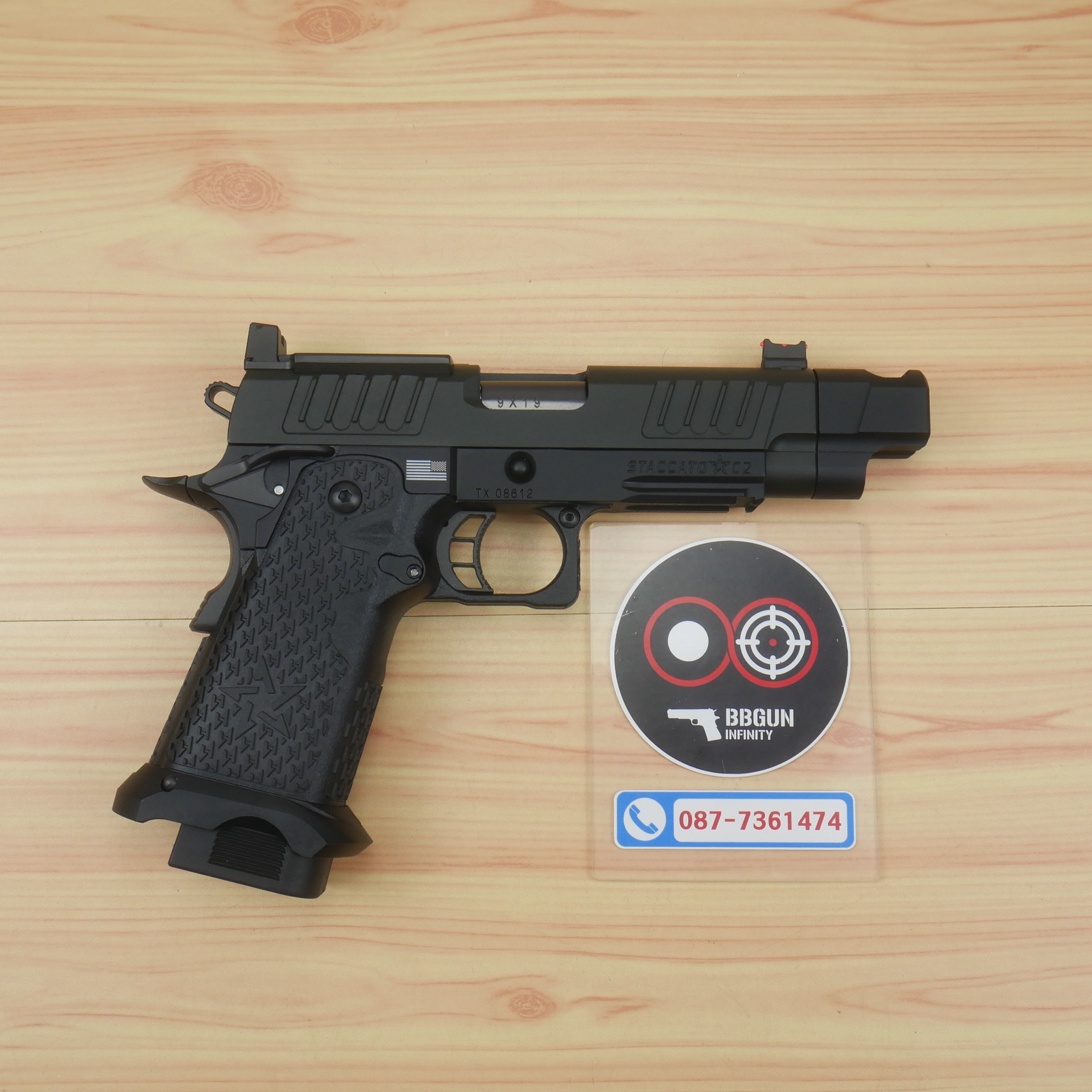 บีบีกันอัดแก๊ส ARMY R612-4 EMG Staccato C2 Comp 2011 VIP Grip BB GUN