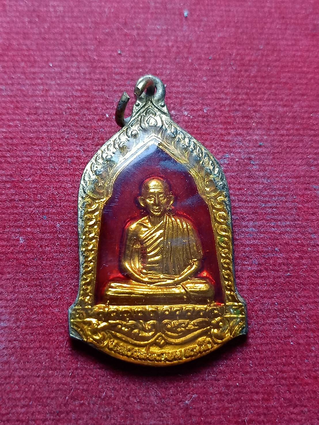 เหรียญลงยาหลวงพ่อเกษม สุสานไตรลักษณ์ จ.ลำปาง (SKU-07333)