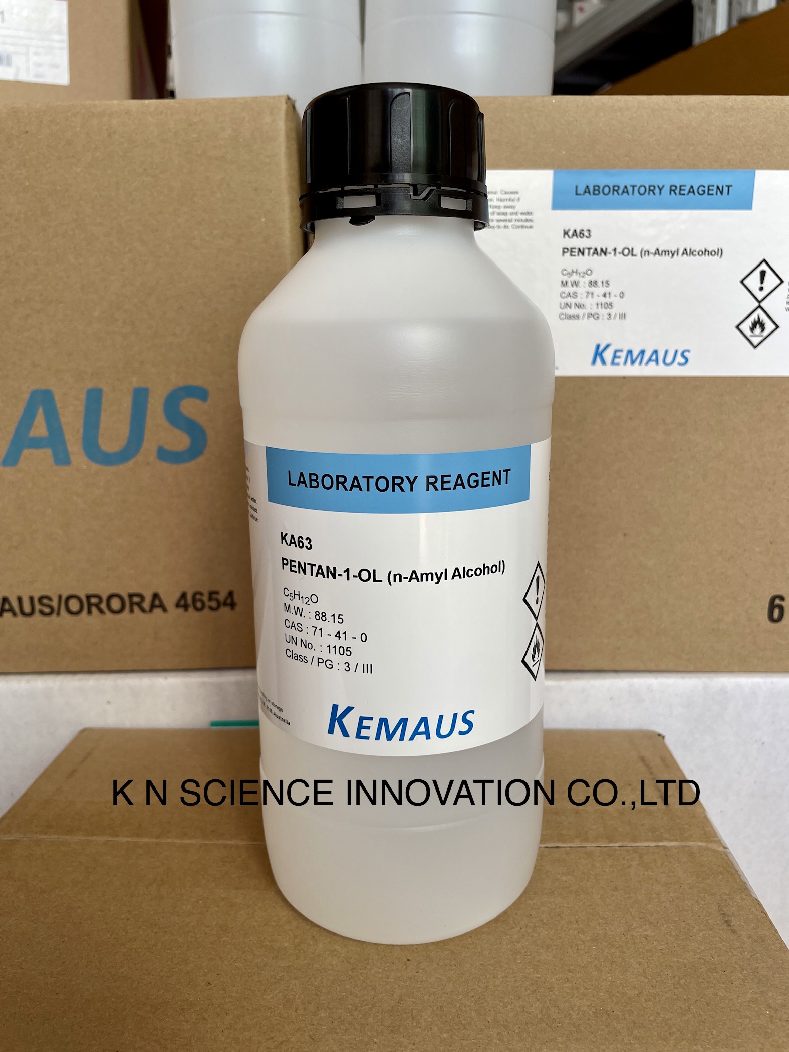 N-AMYL ALCOHOL (Pentan-1-OL) Lab KemAus 1 LT KA63