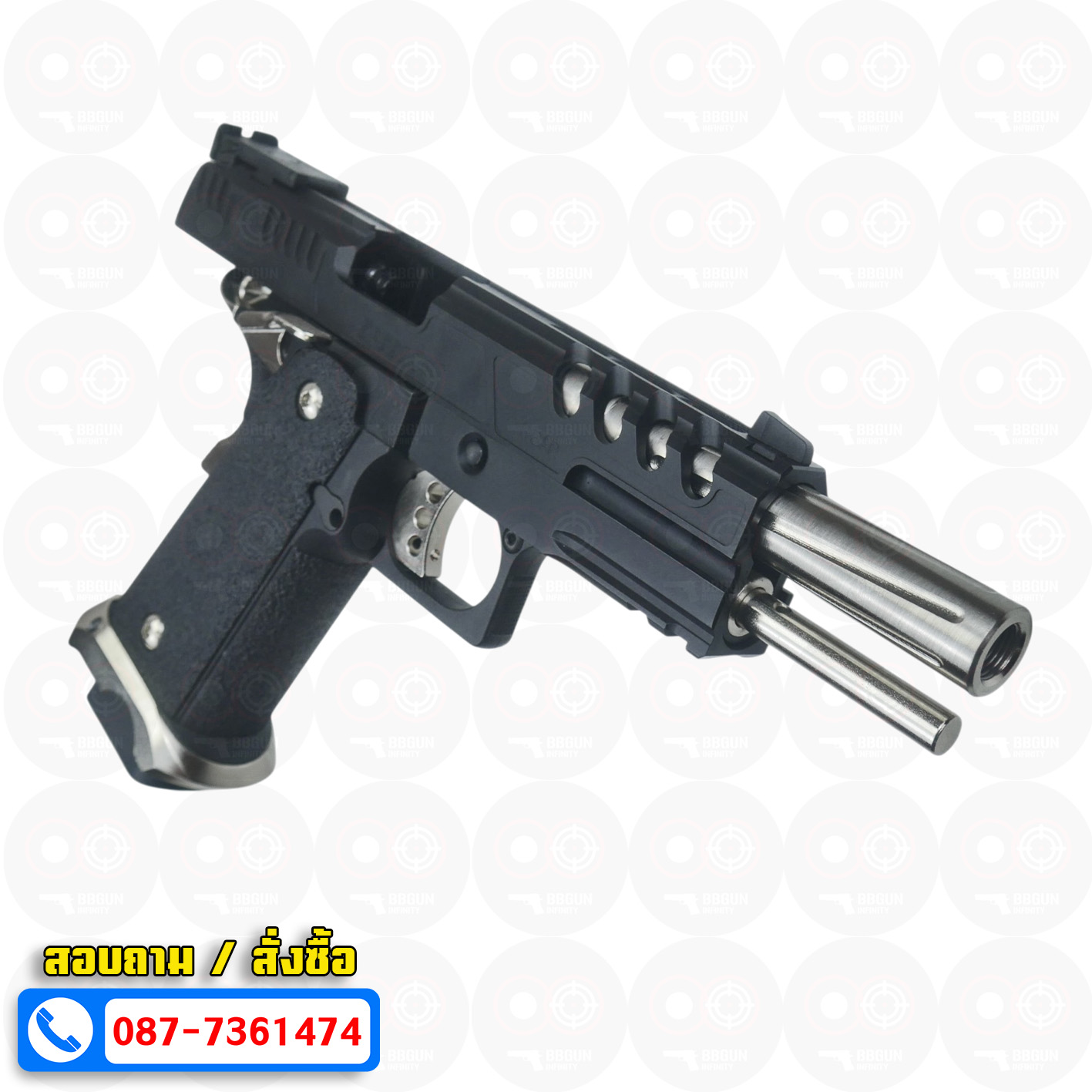 บีบีกันอัดแก๊ส Army Armament R616-1 LimCat SpeedCat 5.1 Black BB GUN