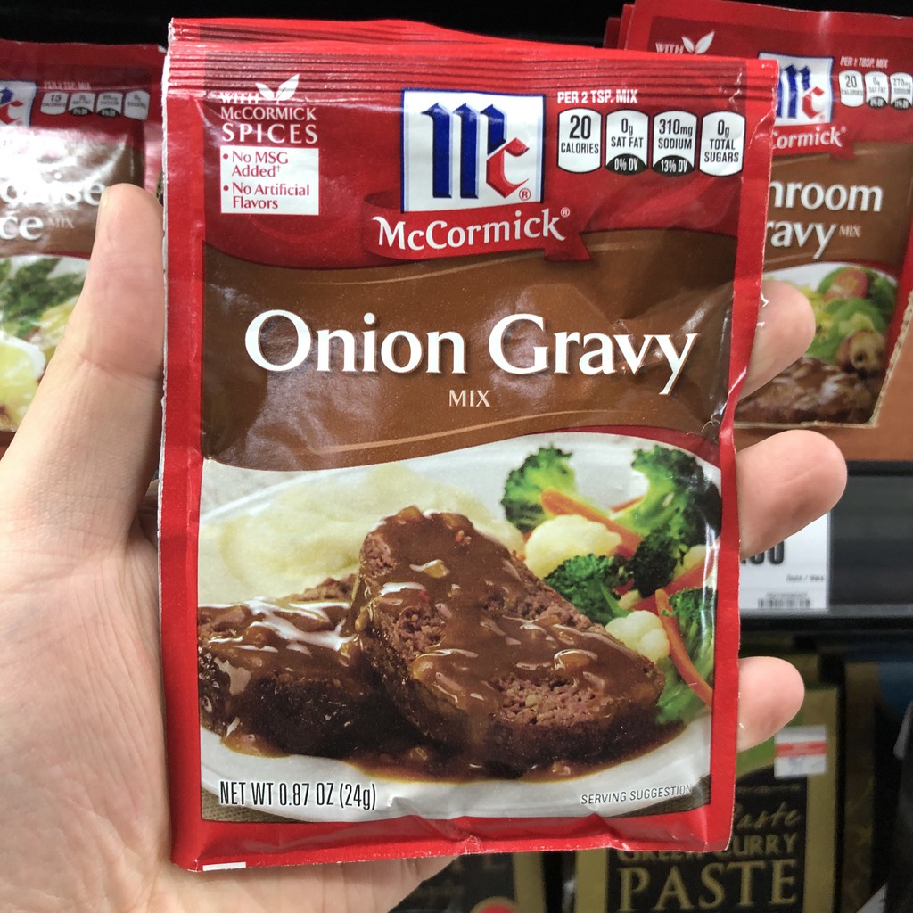 แม็คคอร์มิค ออเนี่ยน (หัวหอม) เกรวี่ มิกซ์ 24 ก. McCormick Onion Gravy Mix 24 g.