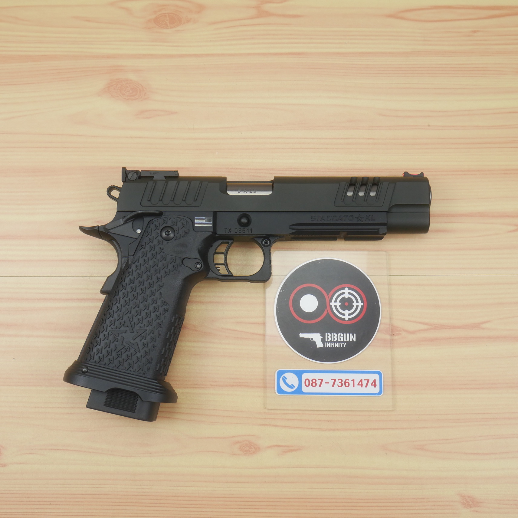 ปืนบีบีกันอัดแก๊ส Army Armament R611 STACCATO XL 2011 BB GUN