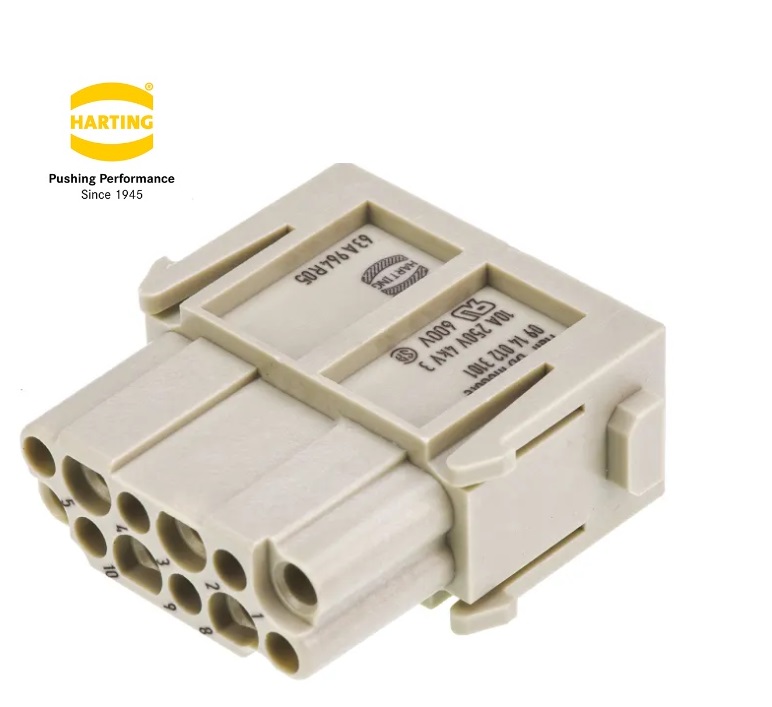 09140123101 Han DD Modular Series Female Module, 12 Way, 2 Row,10A, 250V