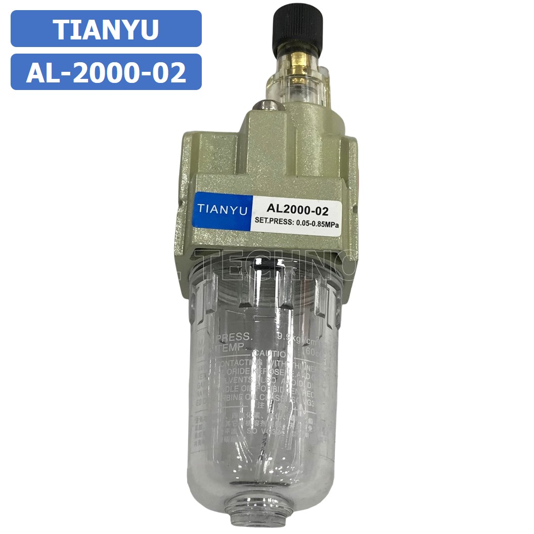 (1ชิ้น) AL-2000-02 อุปกรณ์ผสมน้ำมันหล่อลื่น ตัวผสมน้ำมัน ตัวจ่ายน้ำมันหล่อลื่น Air Lubricator Pneumatic TIANYU AL2000-02