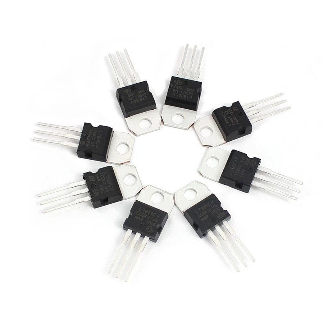 LM317T Box 50pcs ชุดไอซีปรับแรงดันไฟฟ้า 50ชิ้น 10แบบ แบบละ 5ชิ้น IC LM317T 1.2-37V Adjustable Voltage Regulator TO-220 Component