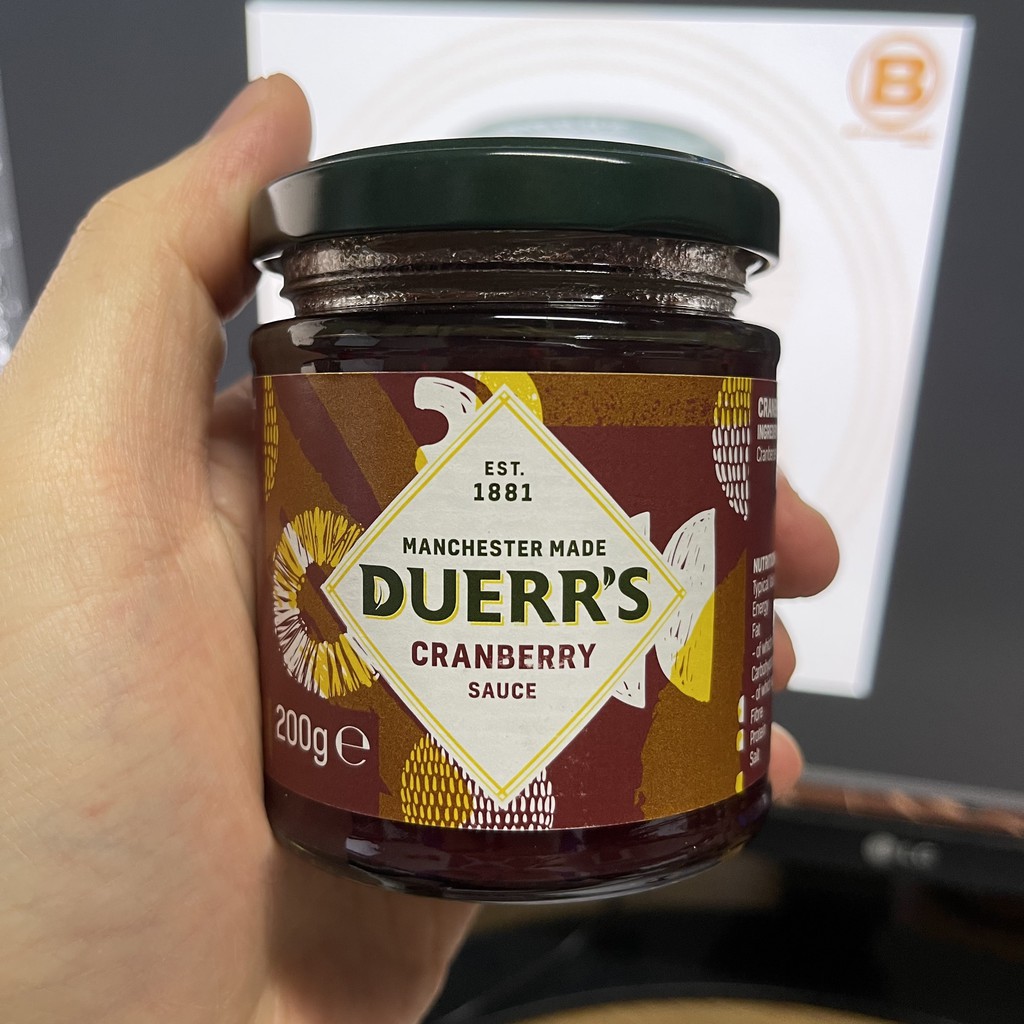 ดูเออร์ แครนเบอร์รี่ ซอส 200 กรัม Duerr's Manchester Made Cranberry Sauce 200 g.