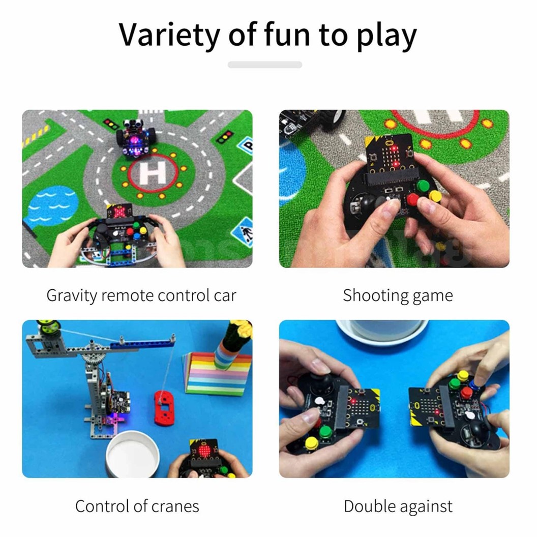 Yahboom จอยไมโครบิต จอยสติ๊ก Joystick Micro:bit GamePad Handle for Microbit V2/V1.5 (รวมบอร์ด/ไม่รวมบอร์ด)
