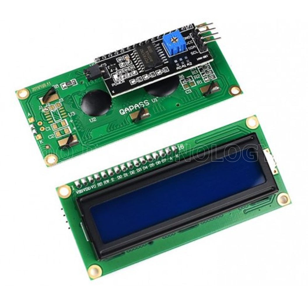 (1ชิ้น) AA013 จอแสดงผล LCD1602 IIC/I2C Blue Backlight หน้าจอ 16ตัวอักษร 2บรรทัด arduino