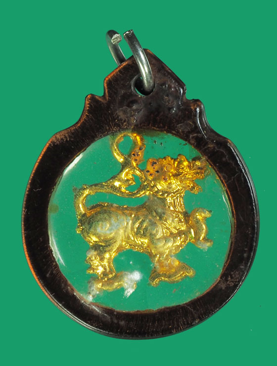 *33723 สิงห์ตะกั่วชุบทอง หลวงปู่ทิม วัดระหารไร่ ระยอง เลี่ยมพลาสติกเดิมจากวัด 12