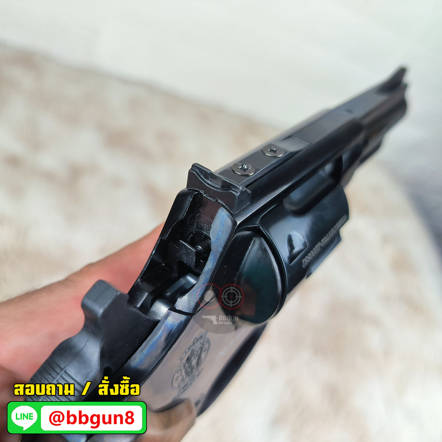 Ekol Viper 3 นิ้ว สีดำ ปืนแบลงค์กันลูกโม่ Blank Gun Revolver 3" Black (แถมกล่องใส่ปืน)