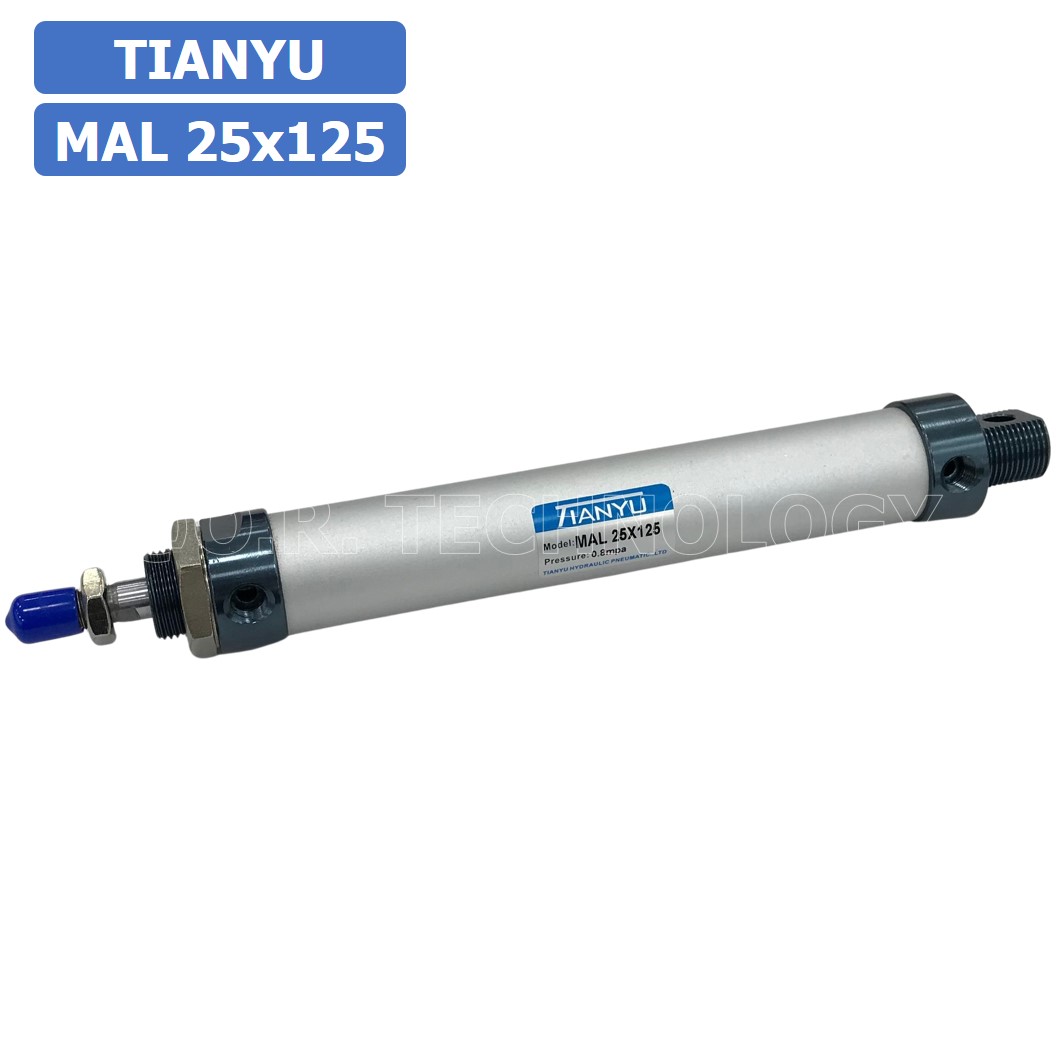 (1ชิ้น) กระบอกลม ขนาดเล็ก รุ่น MAL 25x125 (Mini Air Cylinder Series) Pneumatic Cylinder กระบอกลมนิวเมติก