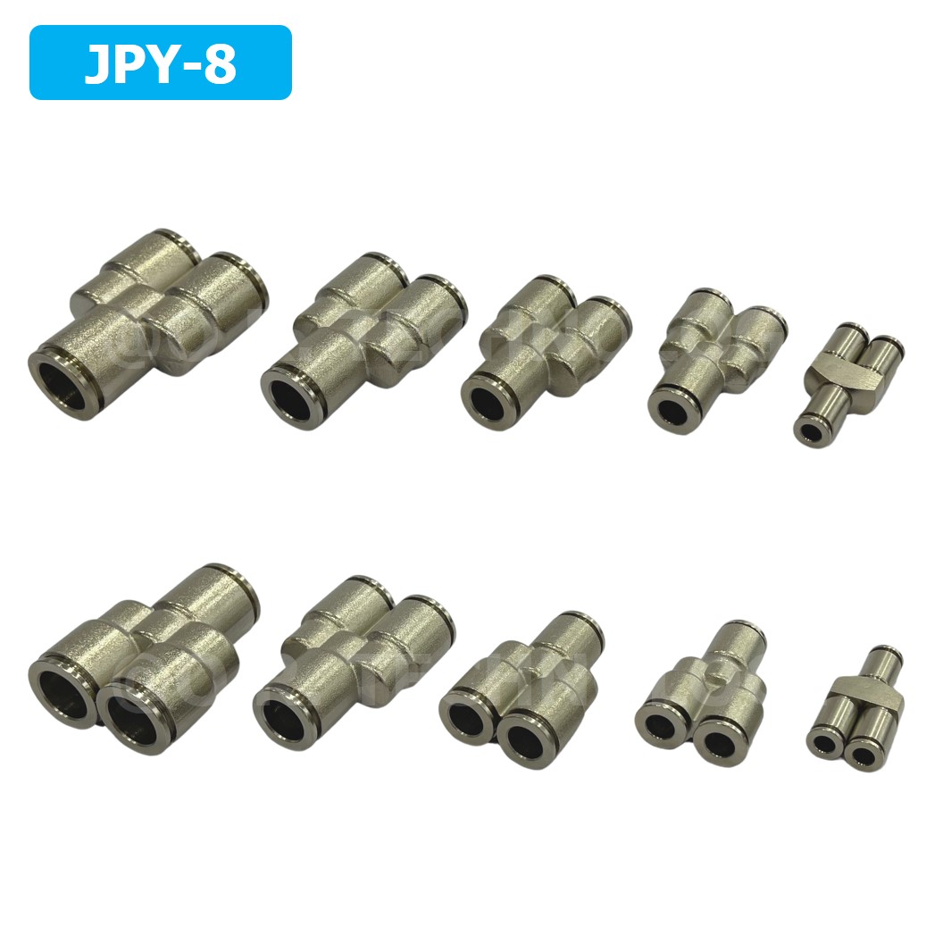 (1ชิ้น) JPY-8 ข้อต่อลม สแตนเลส 3ทาง ตัวY STAINLESS 3 Way Air Connector JPY Pneumatic 3 Ways Fitting ข้อต่อลมสแตนเลส สำหรับ สายลม 8x5mm